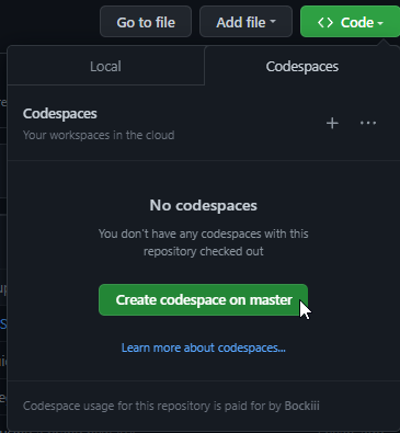 create codespace